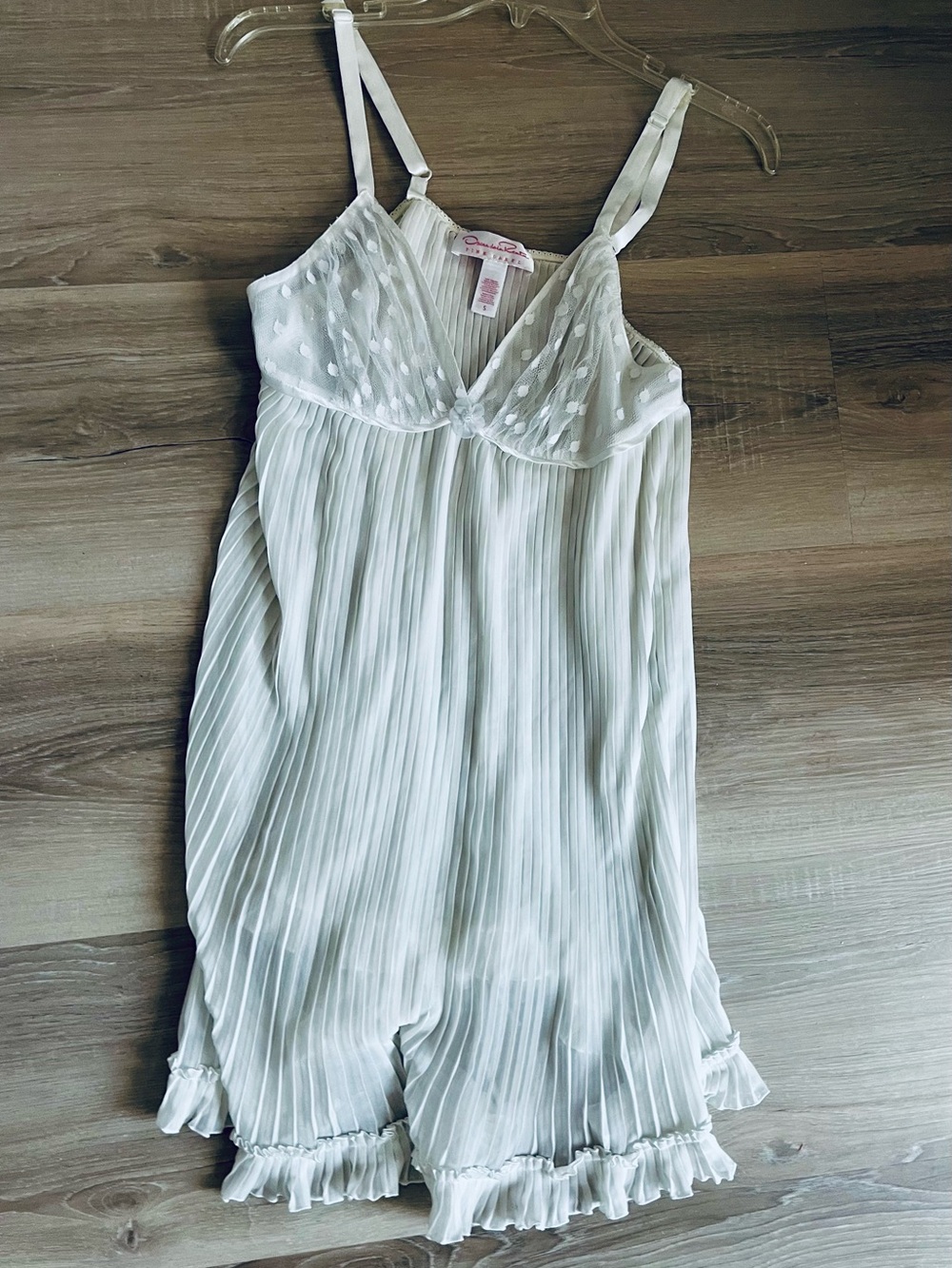 Oscar de La Renta pleated Chiffon vintage slip dress Y2K